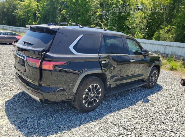 7SVAAABA1RX025707 2024 TOYOTA SEQUOIA Черный Задняя правая четверть