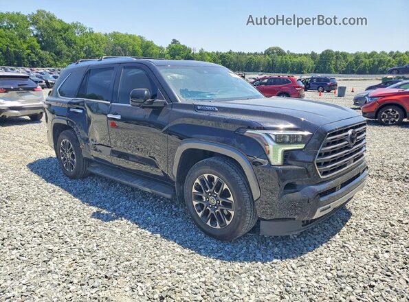 7SVAAABA1RX025707 2024 TOYOTA SEQUOIA Черный Передняя правая четверть