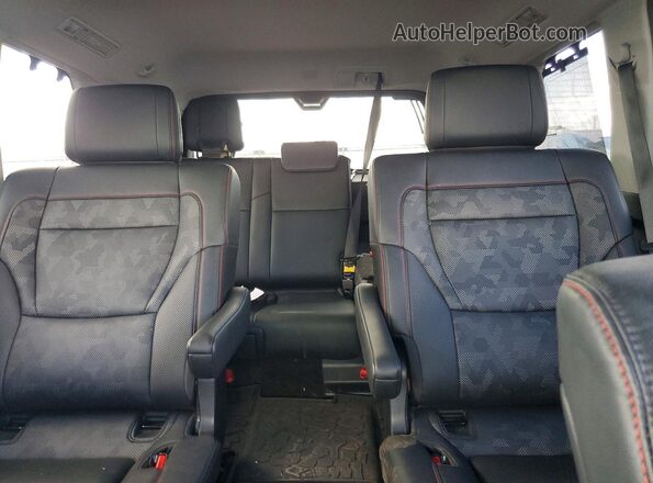 7SVAAABA2PX012168 2023 TOYOTA SEQUOIA Gray Vista de los asientos traseros