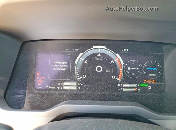 7SVAAABA7TX081304 2026 TOYOTA SEQUOIA Black Instrument cluster view