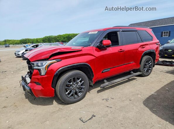 7SVAAABA8PX017973 2023 TOYOTA SEQUOIA Red Передня ліва чверть