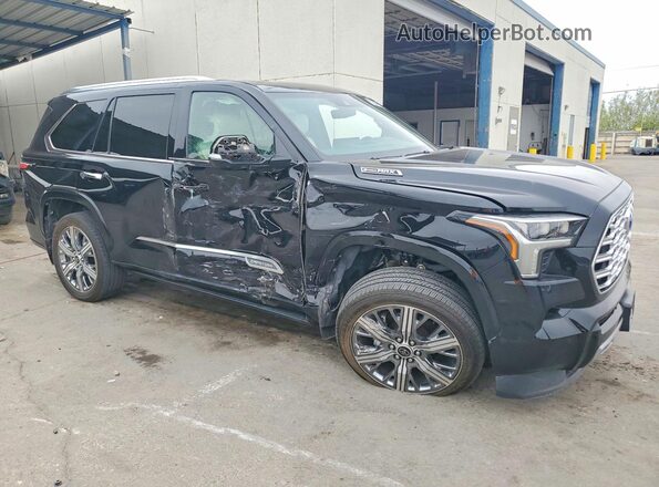 7SVAAABA9RX022179 2024 TOYOTA SEQUOIA Black Передня права чверть