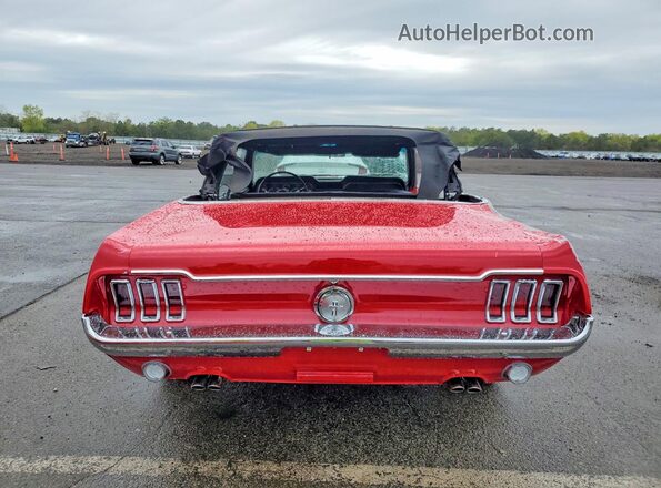 7T03C246027 1967 FORD UK Red Vista trasera