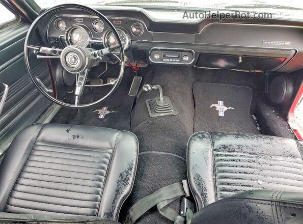 7T03C246027 1967 FORD UK Red Vista del salpicadero