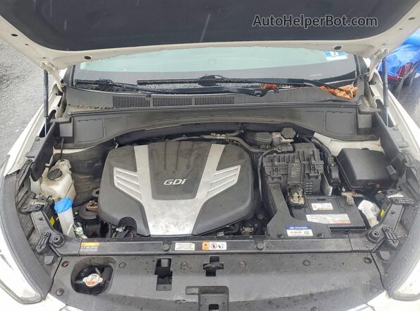 KM8SRDHF4GU138265 2016 HYUNDAI SANTA White Widok naklejki z numerem VIN