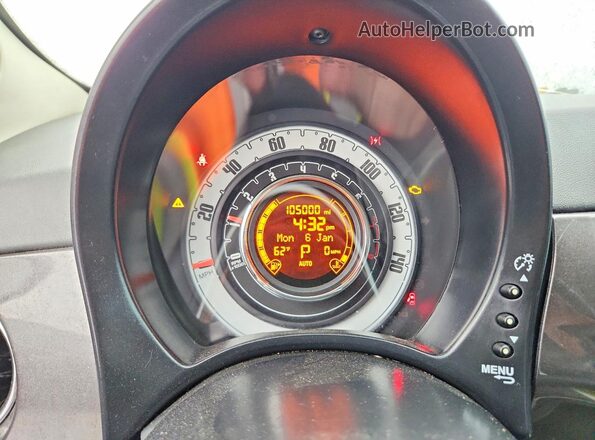 3C3CFFARXGT248530 2016 FIAT 500 Серый Вид задних сидений
