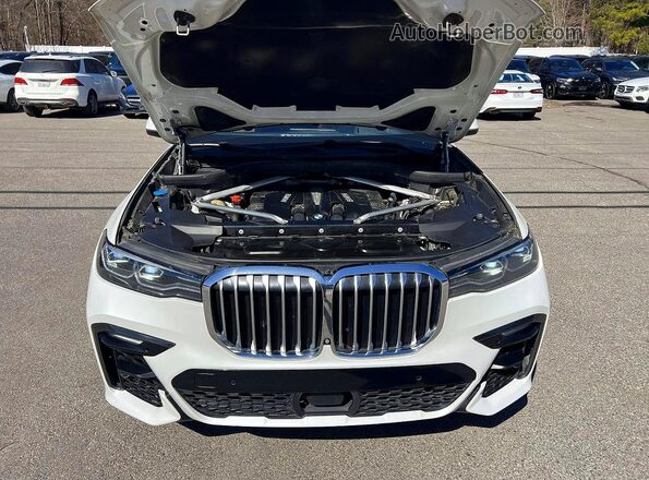 5UXCX4C51KLS37426 2019 BMW X7 White Widok zestawu wskaźników