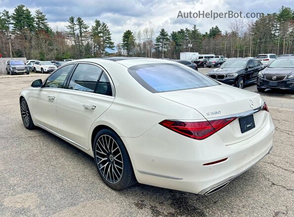 W1K6G7GB6MA045696 2021 MERCEDES-BENZ S Белый Передняя правая четверть
