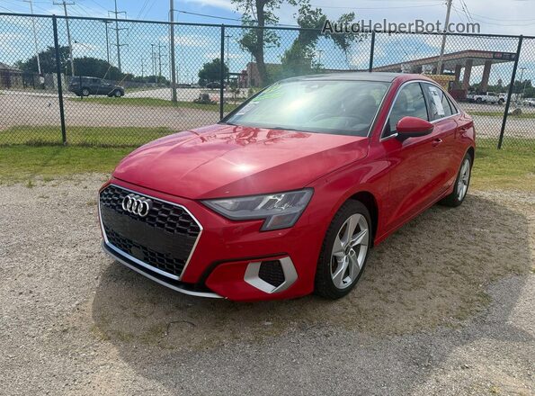 WAUAUDGY8NA038487 2022 AUDI A3 Red Rear right