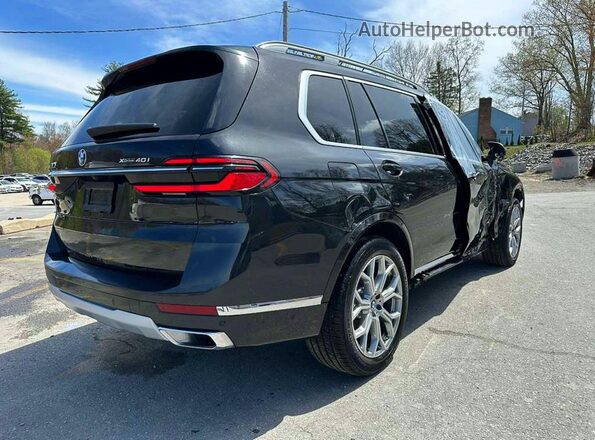 5UX23EM04S9Y27987 2025 BMW X7 Черный Передняя правая четверть