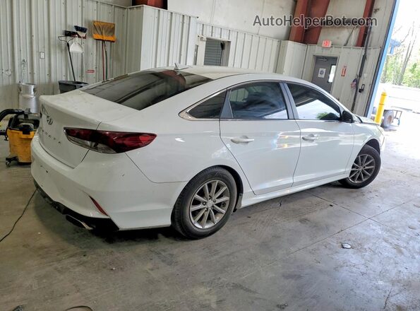 5NPE24AF4JH652263 2018 HYUNDAI SONATA Белый Передняя правая четверть