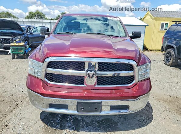 1C6RR6KMXKS750942 2019 RAM 1500 Бордовый Вид сзади
