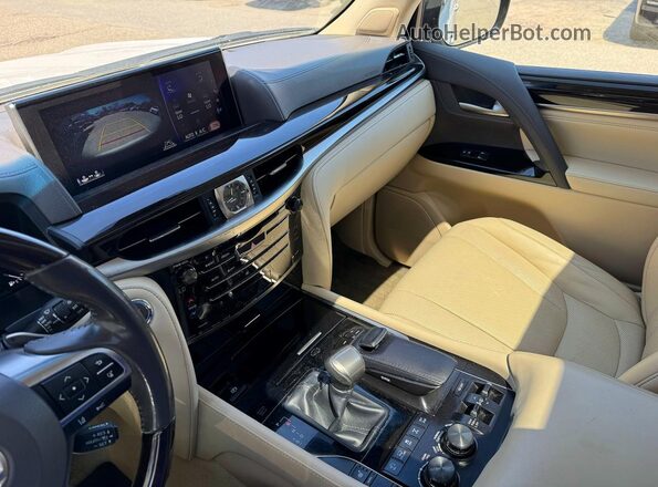JTJHY7AX2J4263193 2018 LEXUS LX White Widok naklejki z numerem VIN