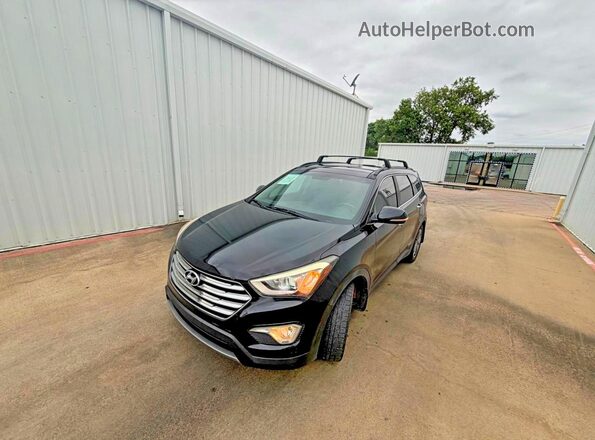 KM8SRDHFXGU137511 2016 HYUNDAI SANTA Черный Задняя правая четверть