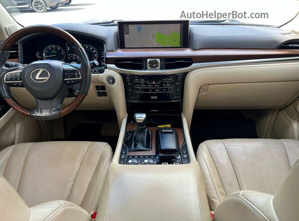 JTJHY7AX3K4284913 2019 LEXUS LX White Вид щитка приладів
