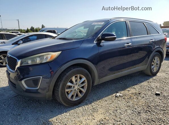 5XYPG4A56JG360932 2018 KIA SORENTO Синий Передняя левая четверть
