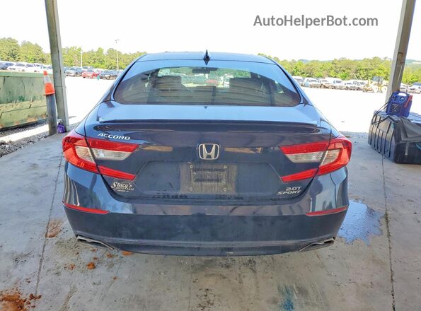 1HGCV2F3XJA049084 2018 HONDA ACCORD Black Widok wnętrza z przodu