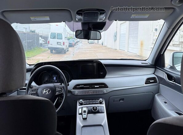 KM8R14HE6LU037087 2020 HYUNDAI PALISADE Белый Вид задних сидений