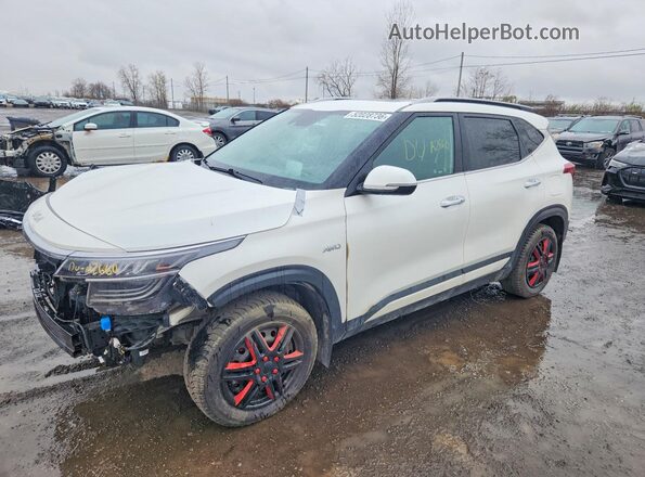 KNDETCA24P7400062 2023 KIA SELTOS Белый Передняя левая четверть