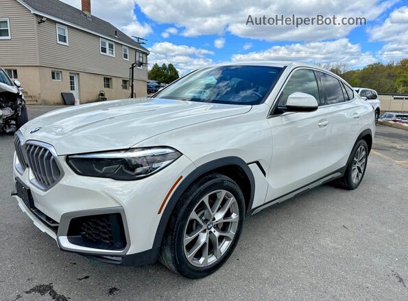 5UXCY6C07L9C27322 2020 BMW X6 Белый Задняя левая четверть