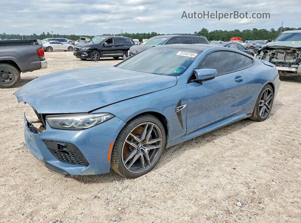 WBSAE0C08LCD86067 2020 BMW M8 Синий Задняя левая четверть