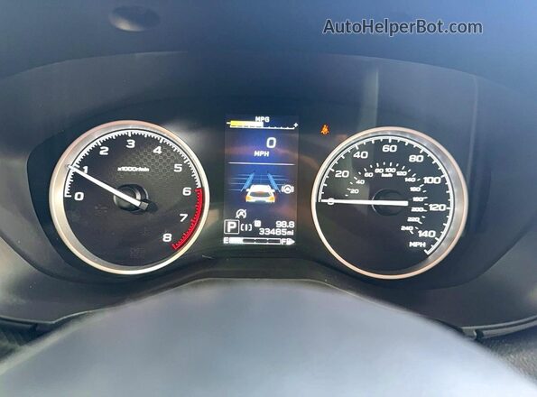 JF2SKAJC0LH417207 2020 SUBARU FORESTER Blue Вид щитка приладів