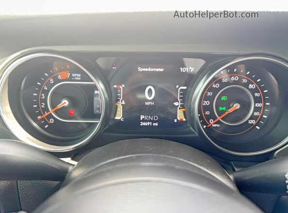 1C4HJXDN7PW509945 2023 JEEP WRANGLER Gray Widok zestawu wskaźników