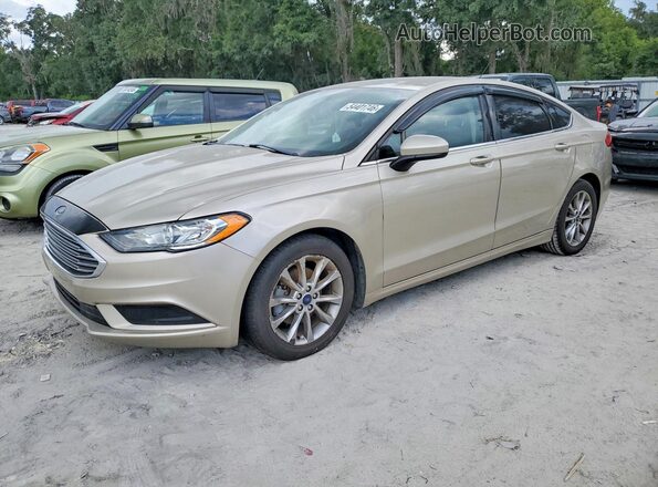 3FA6P0HD8HR290373 2017 FORD FUSION Золотой Задняя левая четверть