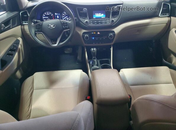 KM8J3CA49HU504495 2017 HYUNDAI TUCSON Red Вид щитка приладів