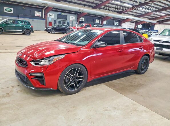 3KPF44AC7LE168793 2020 KIA FORTE Бордовый Задняя левая четверть