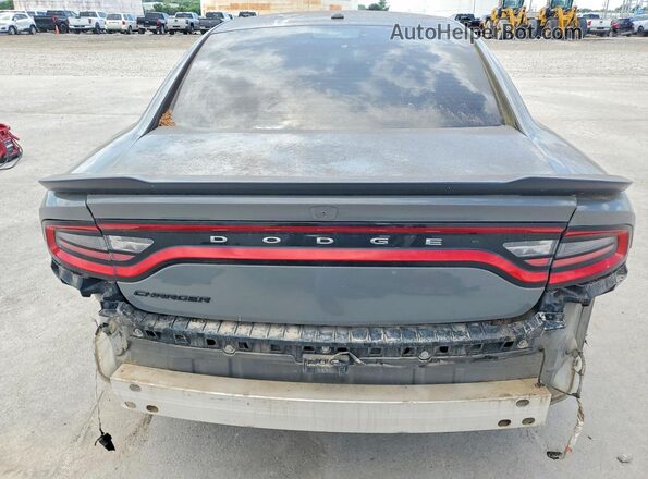 2C3CDXBG3KH715507 2019 DODGE CHARGER Серый Вид салона спереди
