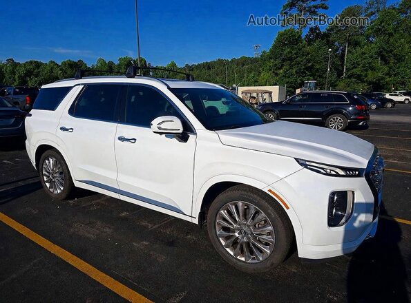 KM8R5DHEXLU135799 2020 HYUNDAI PALISADE Белый Передняя левая четверть