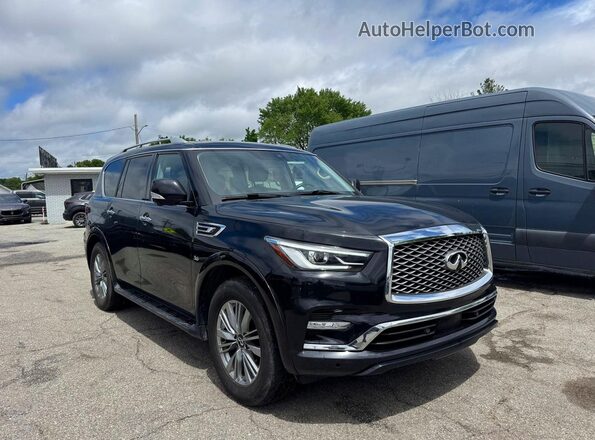 JN8AZ2NE8L9255512 2020 INFINITI QX80 Черный Передняя левая четверть