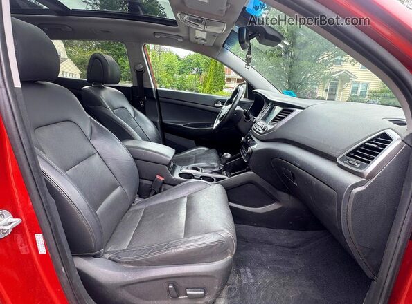 KM8J3CA26GU094705 2016 HYUNDAI TUCSON Burgundy Vista trasera