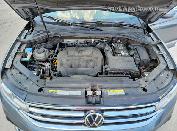 3VV4B7AX5NM119426 2022 VOLKSWAGEN TIGUAN Gray Vista de la etiqueta del VIN