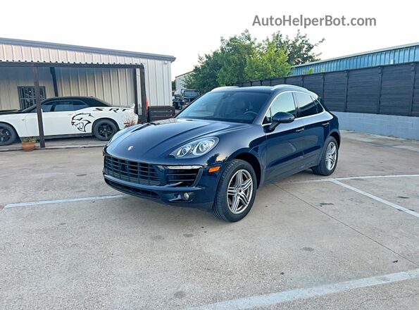 WP1AB2A5XJLB34419 2018 PORSCHE MACAN Синий Задняя правая четверть