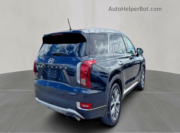 KM8R34HE7MU209221 2021 HYUNDAI PALISADE Черный Вид спереди