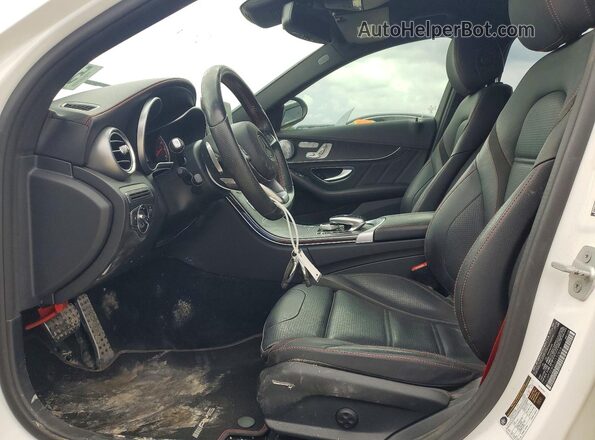 55SWF6EB0GU132868 2016 MERCEDES-BENZ C White წინა პანელის ხედი