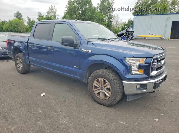 1FTEW1EP9HKC66407 2017 FORD F150 Синий Вид спереди