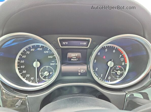 4JGDF6EE5GA706307 2016 MERCEDES-BENZ GL-CLASS Черный Вид задних сидений