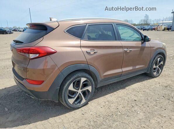 KM8J33A25GU048637 2016 HYUNDAI TUCSON Коричневый Передняя правая четверть