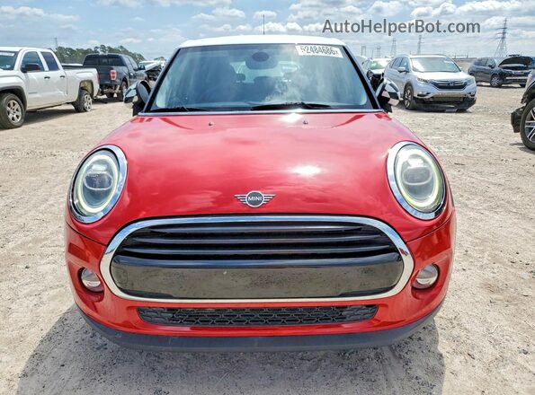 WMWXU1C52K2J01853 2019 MINI COOPER Red უკანა ხედი