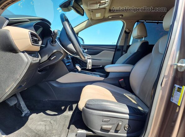 5NMS53AA1LH206810 2020 HYUNDAI SANTA FE Gray Вид панелі приладів