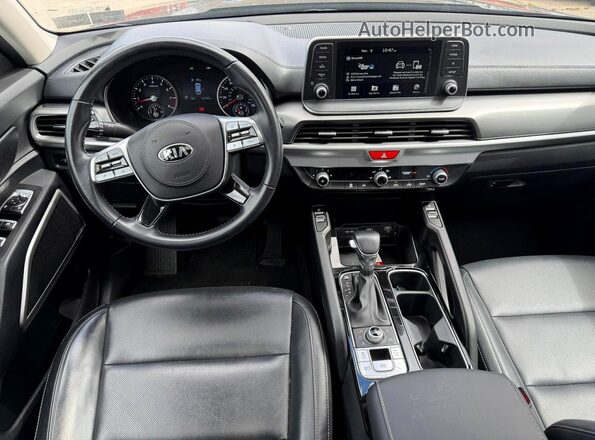 5XYP6DHCXMG162768 2021 KIA TELLURIDE Черный Вид задних сидений