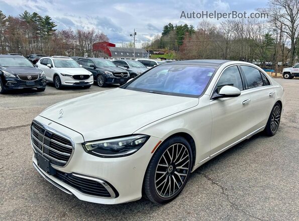 W1K6G7GB6MA045696 2021 MERCEDES-BENZ S Белый Задняя правая четверть