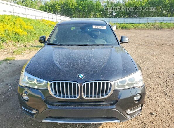 5UXWX9C33H0T21993 2017 BMW X3 Черный Вид сзади