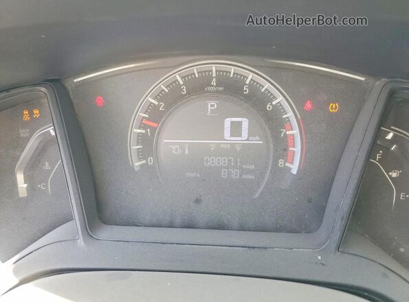 2HGFC4B58GH305092 2016 HONDA CIVIC White უკანა სავარძლების ხედი