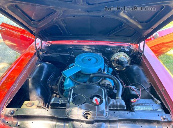 237677B123751 1967 PONTIAC LEMANS Red Vista del salpicadero