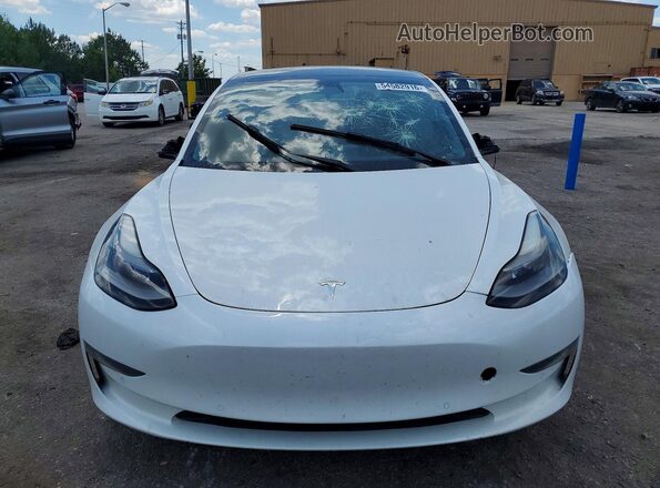 5YJ3E1EB6NF103222 2022 TESLA MODEL Белый Вид сзади