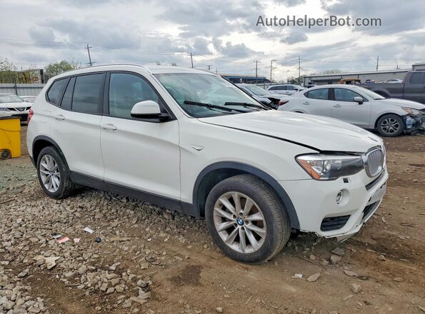 5UXWX9C32H0W79733 2017 BMW X3 Белый Вид спереди